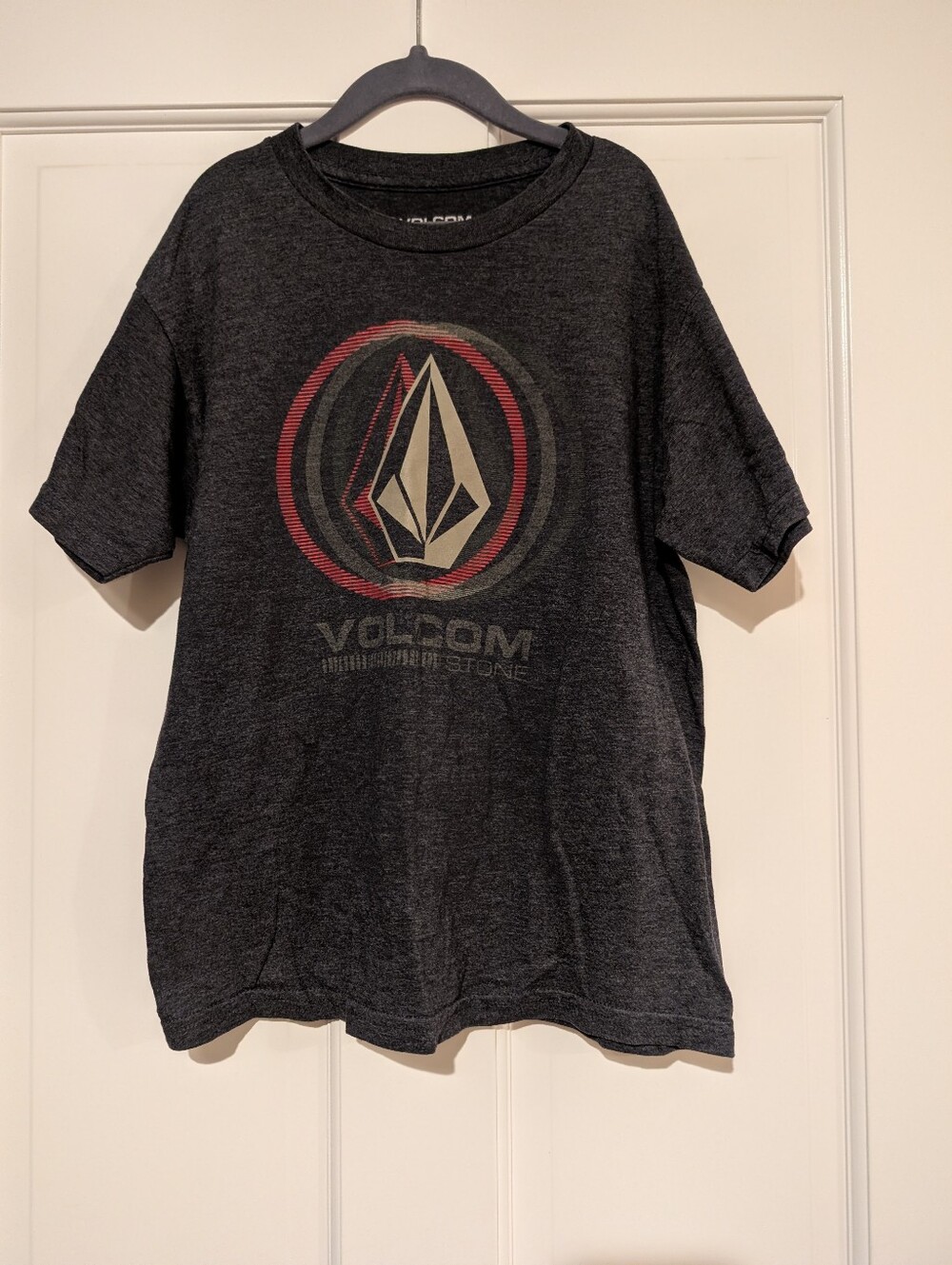 Volcom Boys' Charcoal Graphic Logo T-Shirt
